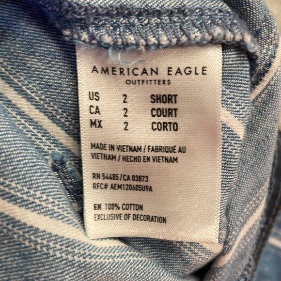 American Eagle wide leg cropped pant modest trendy style size 2 EUC - Picture 8 of 8